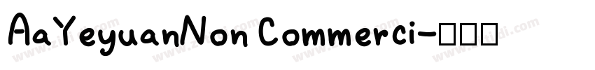 AaYeyuanNon Commerci字体转换